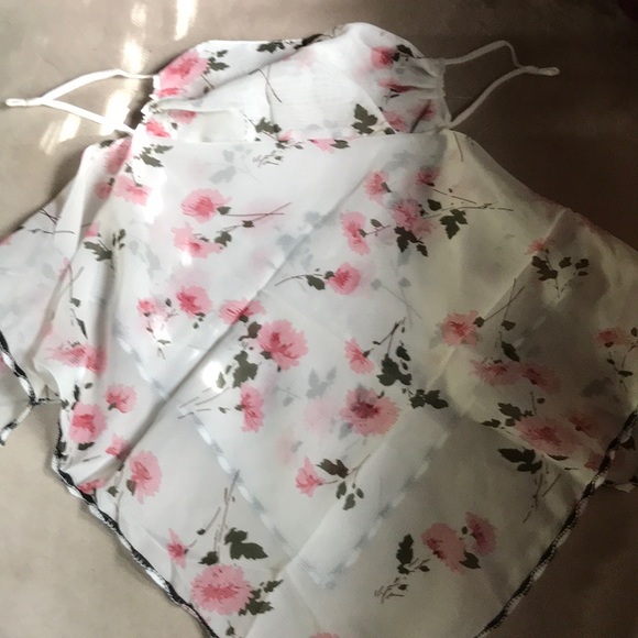 New! Floral Print Scarf - Picture 2 of 2